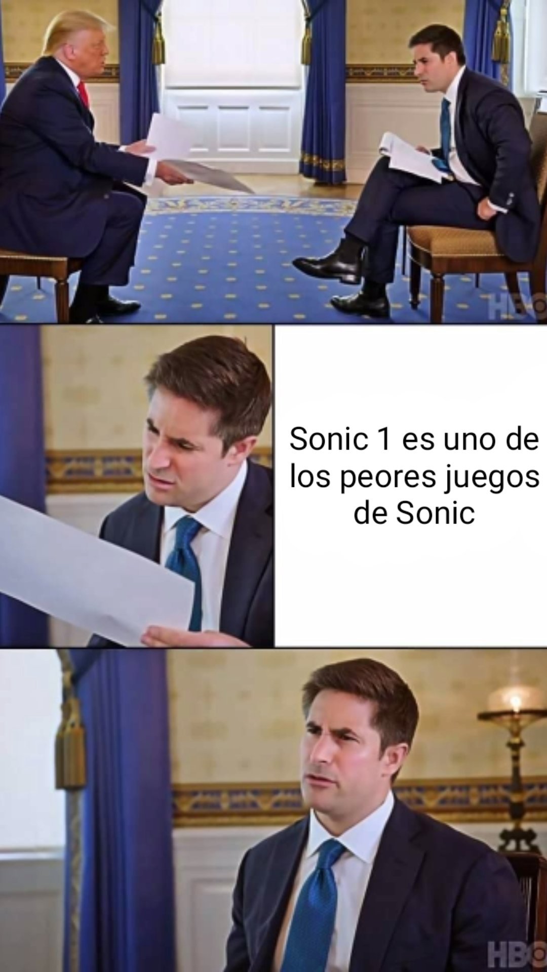 Acabo de terminar Sonic 1 y es una mierda - meme
