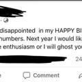 Happy birthday Facebook numbers