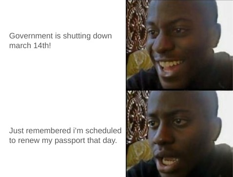 Rip my cruise trip - meme