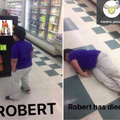 El contexto seria que Robert vio ese fanart y se murio de cringe xd