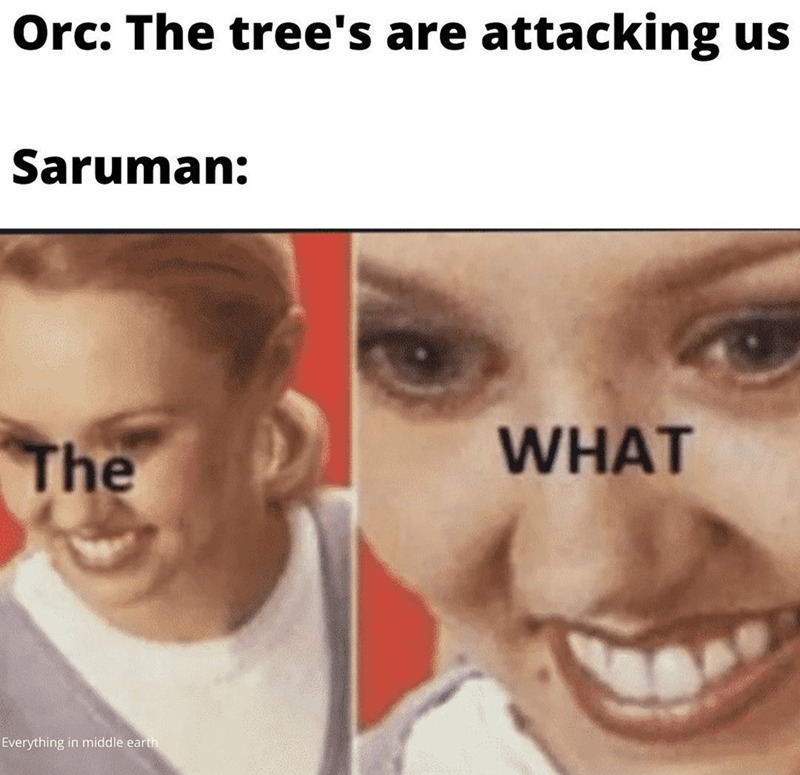 Dark, foreboding trees - meme
