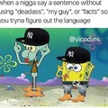 You deadass nigga b