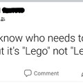 Lego's is wrong