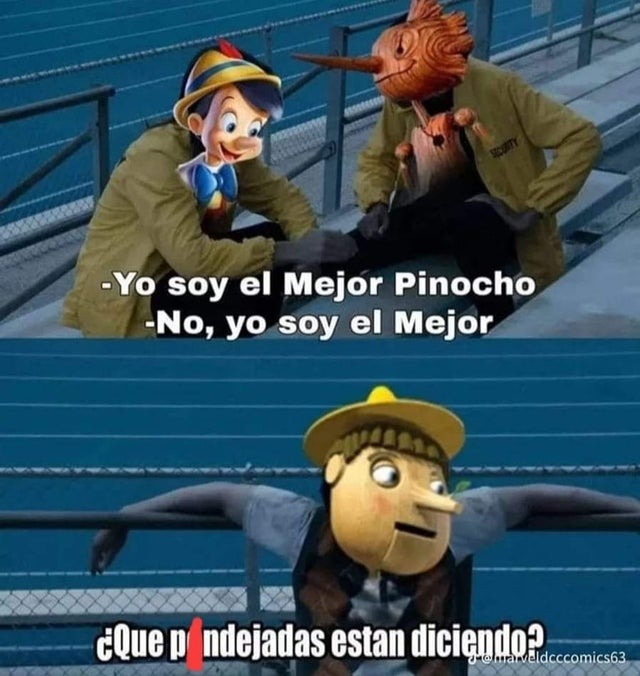 El mejor Pinocho sin duda - meme