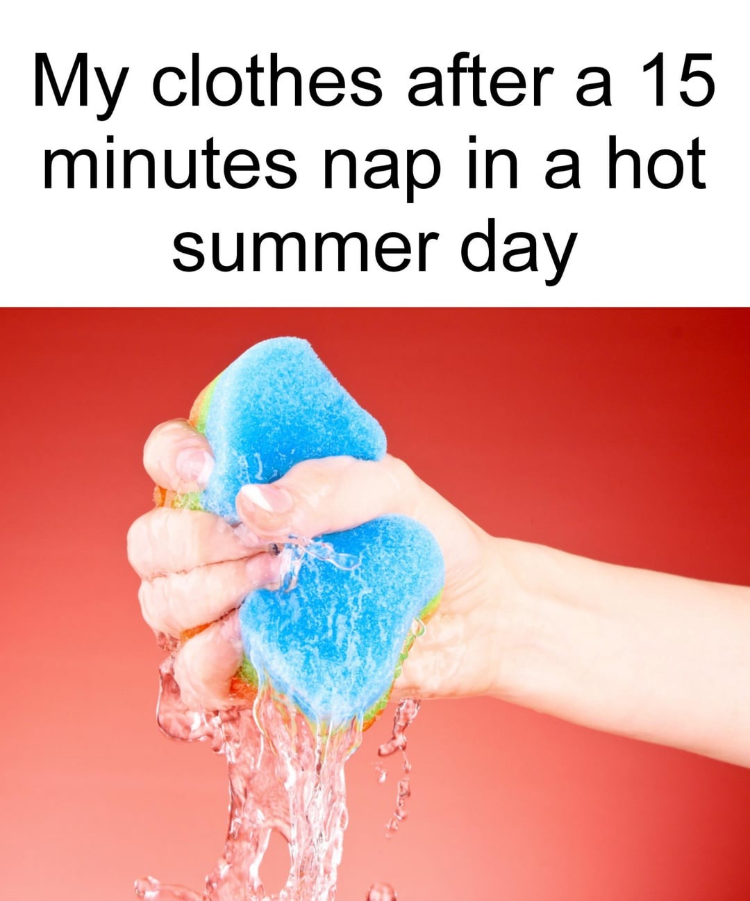 Nap in a hot summer day - meme