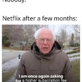 Netflix every 3 months