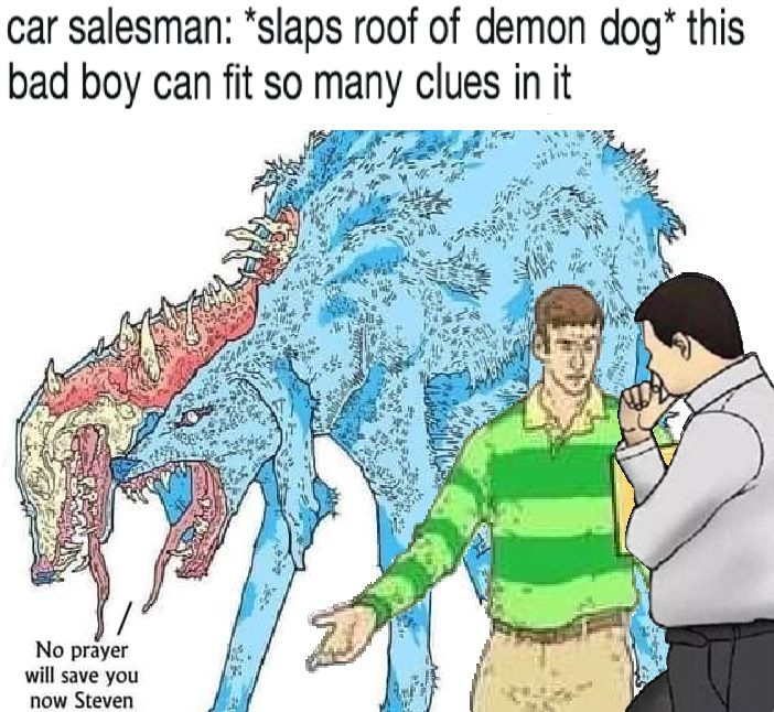 Blue's Clues Car Salesman - meme