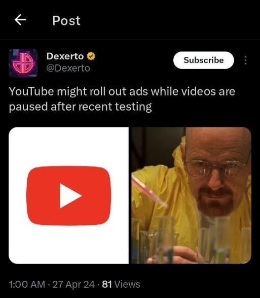 Youtube new ads - meme