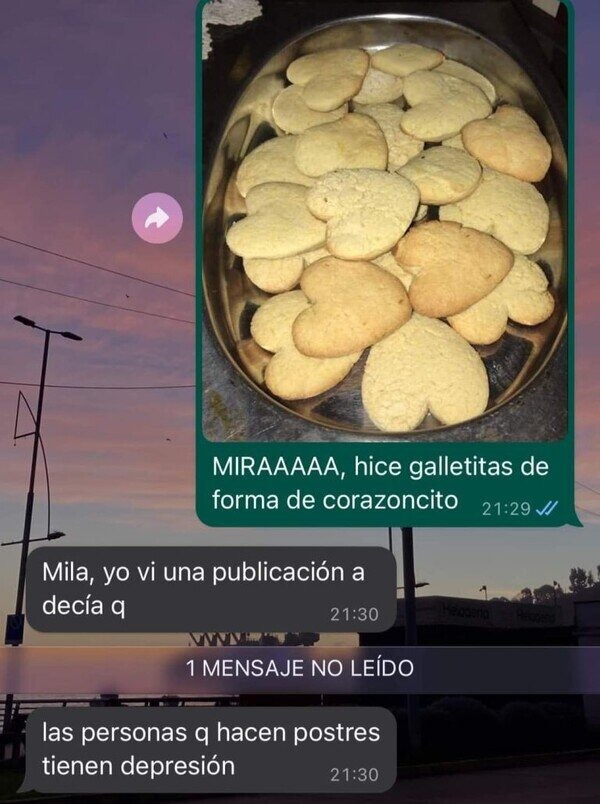 sobre la gente que hace galletas - meme