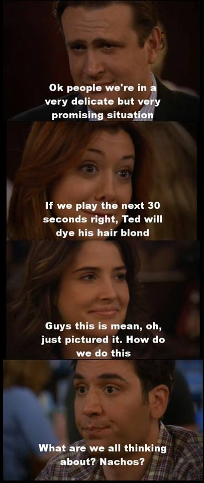 Oblivious Ted Mosby - meme