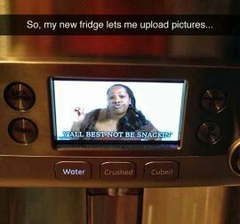I want this refrigerator! - meme
