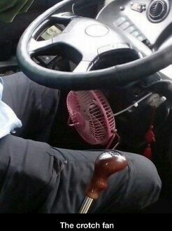 Ball Fan, Post manscaping red neck relief. - meme