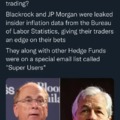 Insider trading between Blackrock and JP Morgan