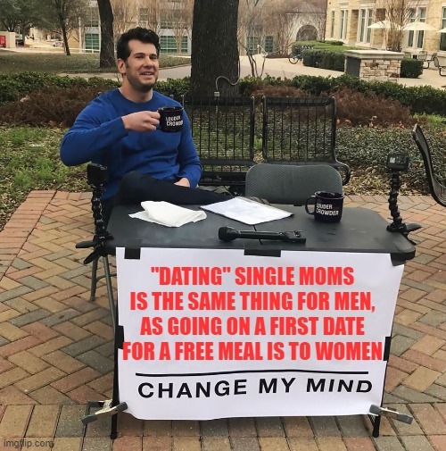 A free meal to a man - meme