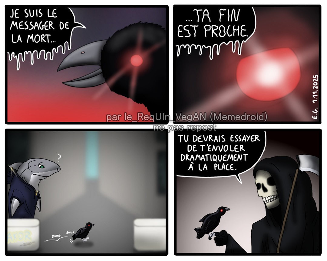 j'ai juste re-dessiné une blague Facebook que je trouvais marrante pour vous la partager (I'm not dead !!!) - meme