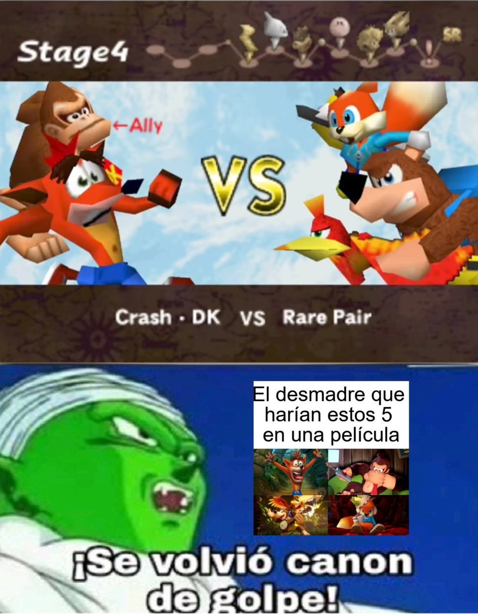 Con la inclusión de Crash Bandicoot en Smash Remix, ya no es un meme, es una realidad
