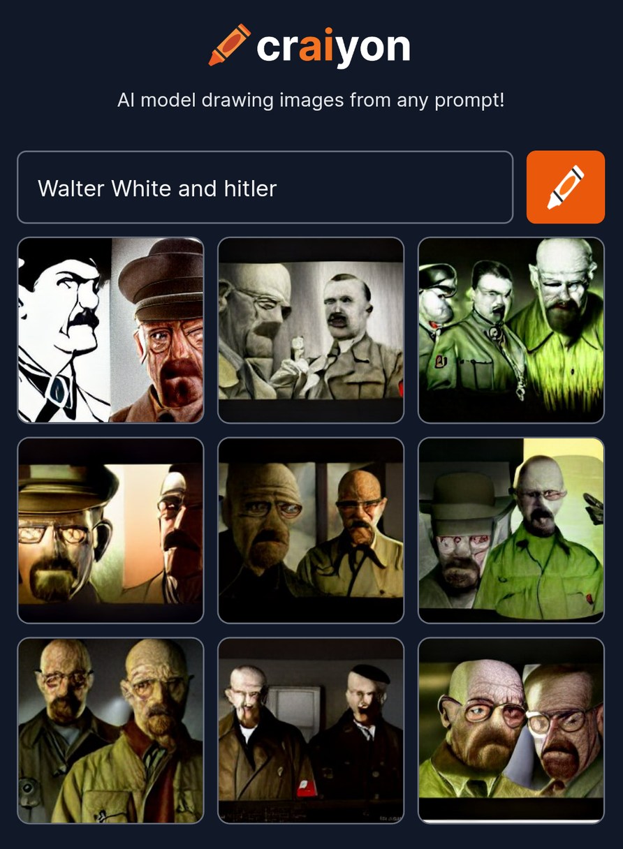 Walter blanco y hitler - meme