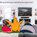 Me and the boys watching the Super Bowl