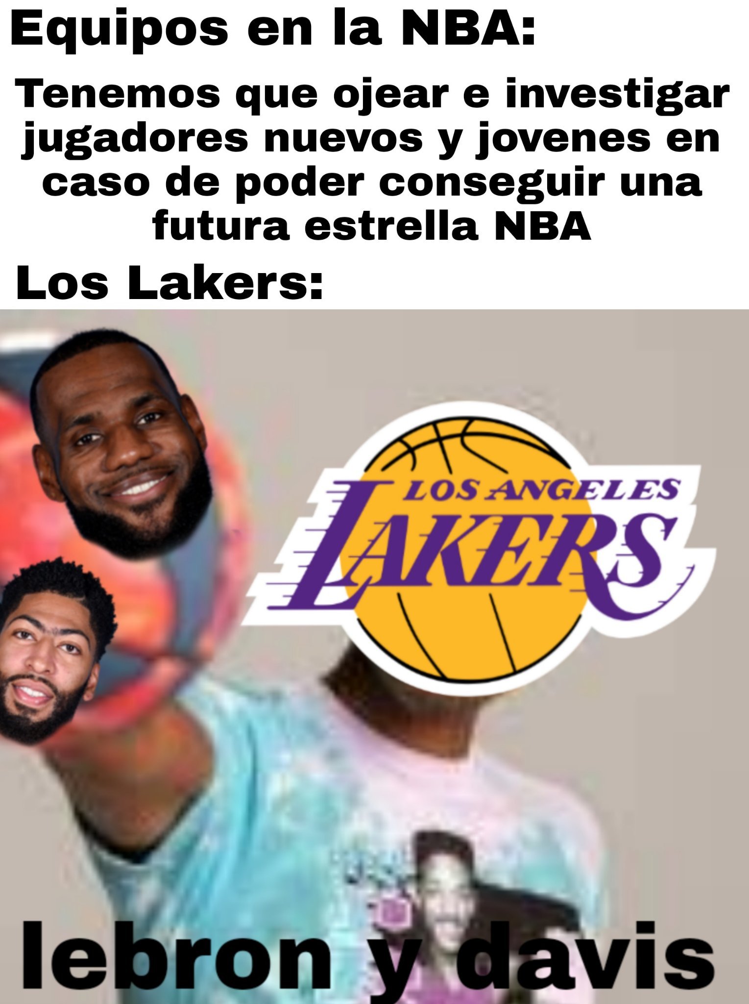Resúmen de los Lakers actuales. - meme