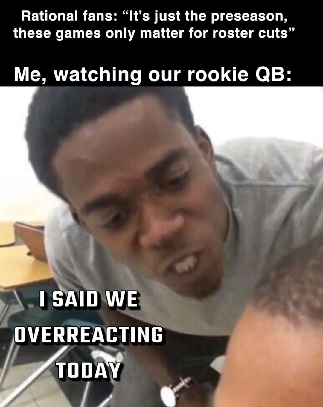 Rookie QB - meme