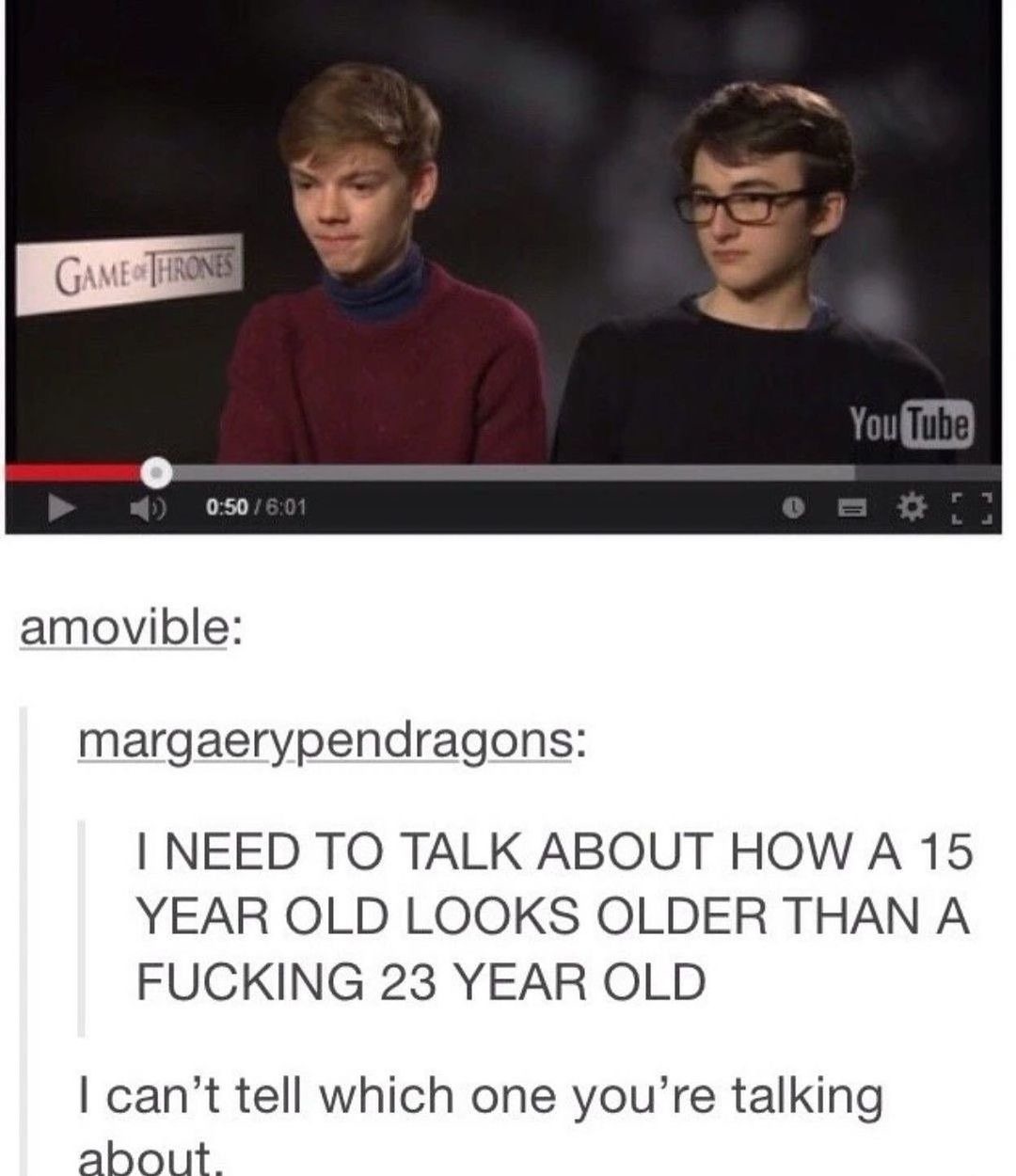 reminder that Thomas Brody Sangster is currently 33 and still looks maybe 17 - meme