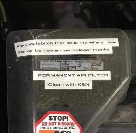 Warning for mechanics - meme