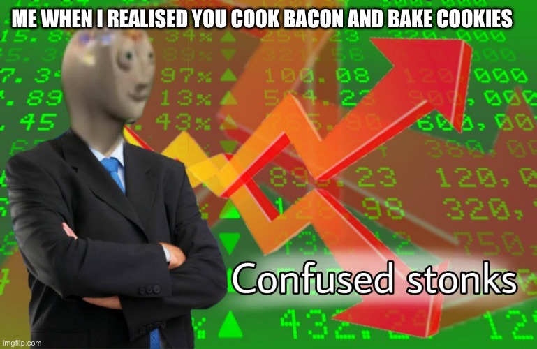 Confused stonks - meme
