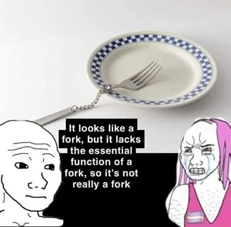 not a fork - meme