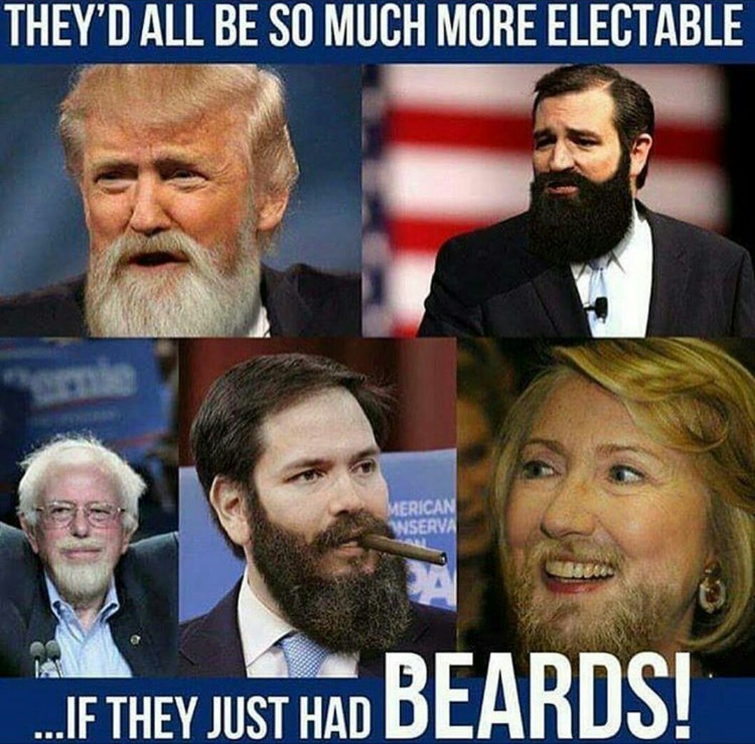 Beards for life - meme