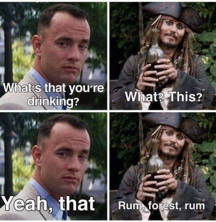 Rum is delicious, change my mind - meme