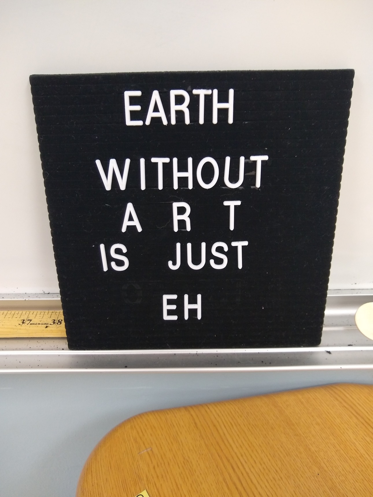 Found this in an art classroom at my mom's work... Thought it was pretty cool - meme