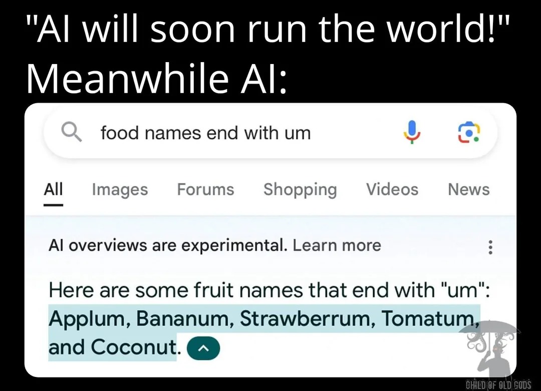 AI will run the world - meme