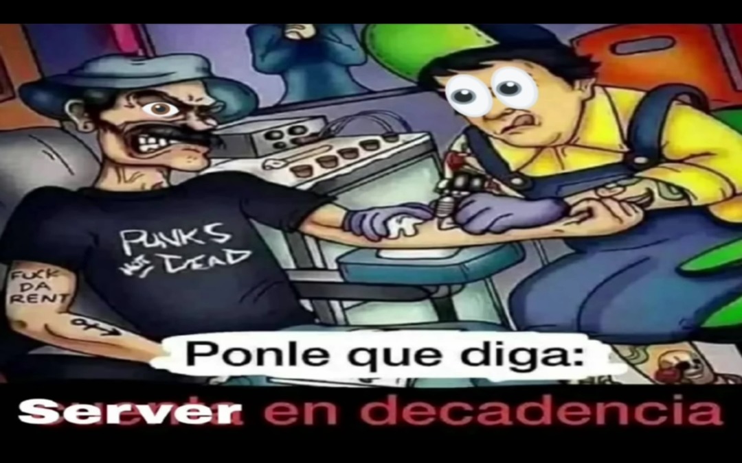 Server en decadencia - meme