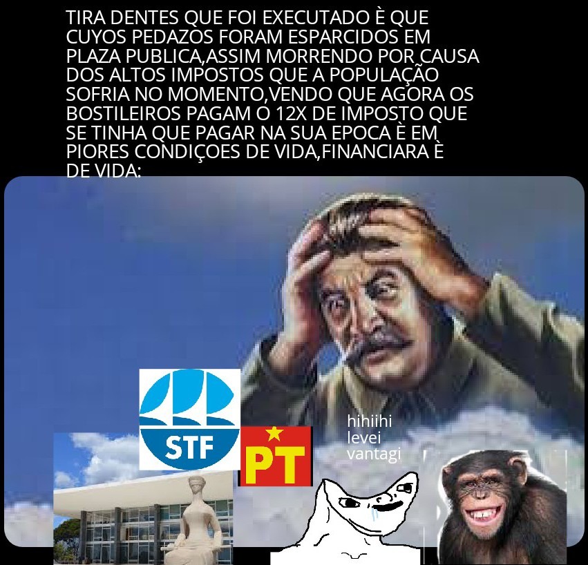 Brasileiro ficou adestrado desde 1892 - meme