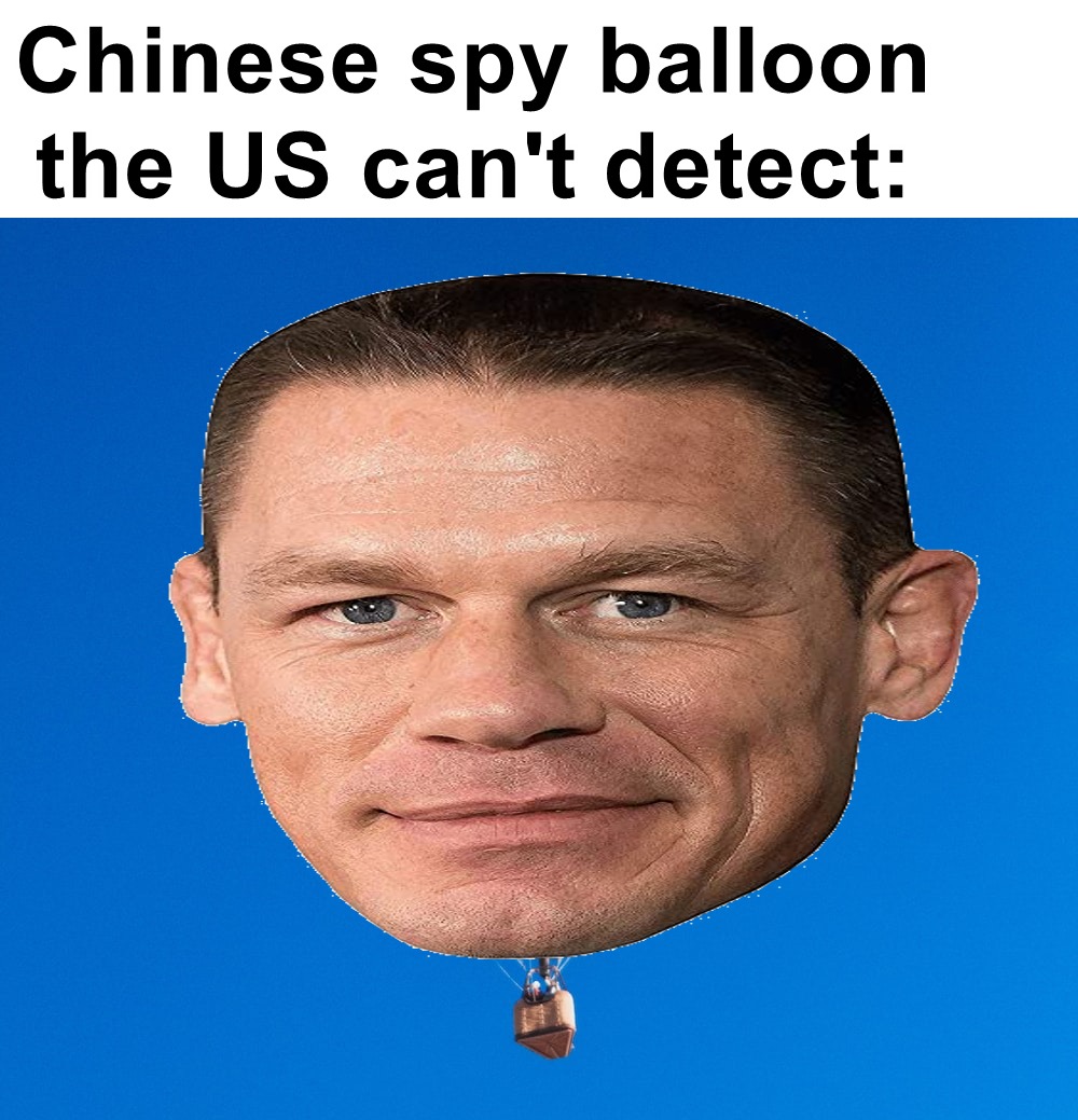 Chinese spy balloon the US can't detect - meme