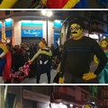 Los simpsons vistos en el carnaval de Zaragoza en España
