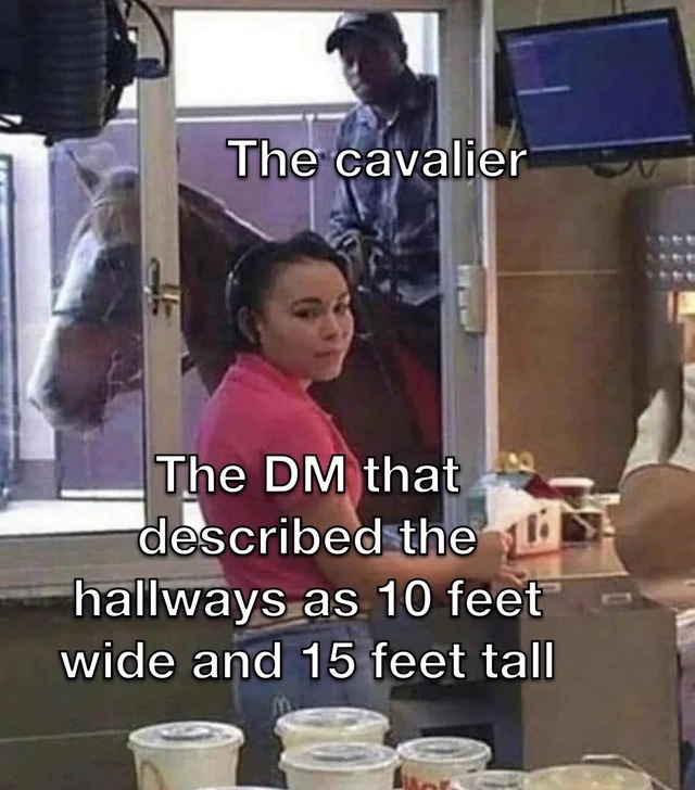 Dm and the cavalier - meme