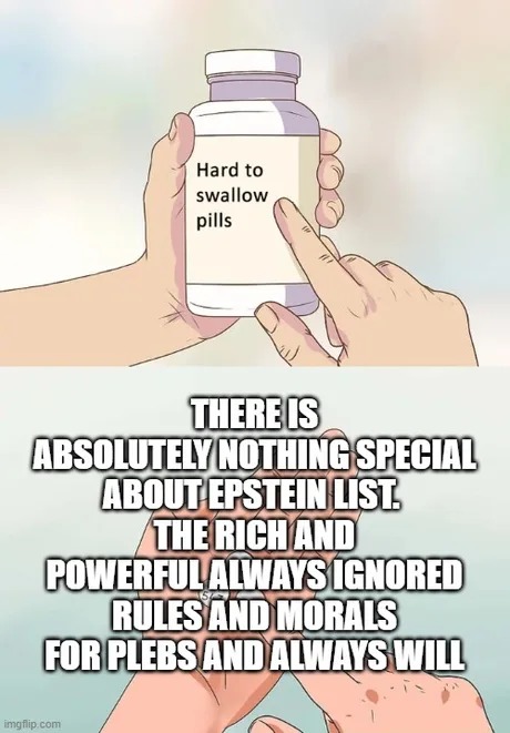 About the Epstein list - meme