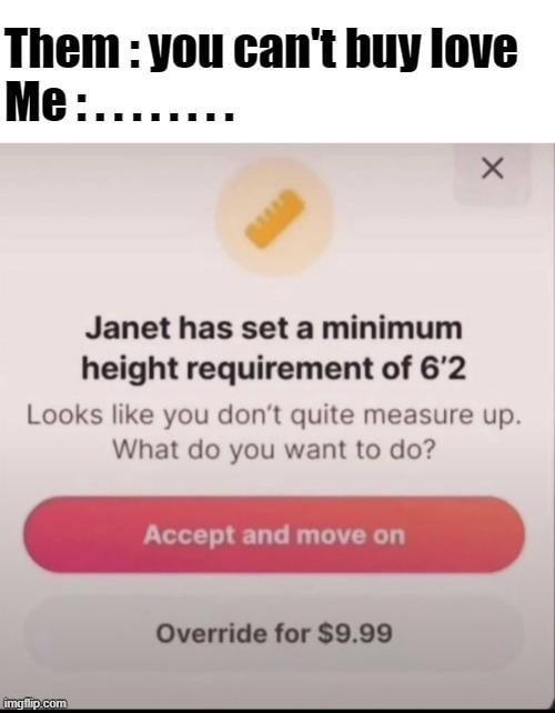 Override for $10 - meme