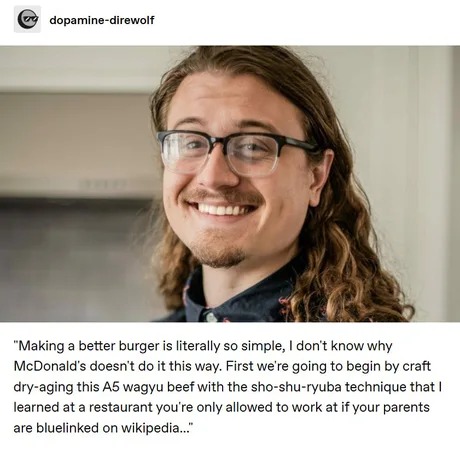 Burgers nowadays - meme