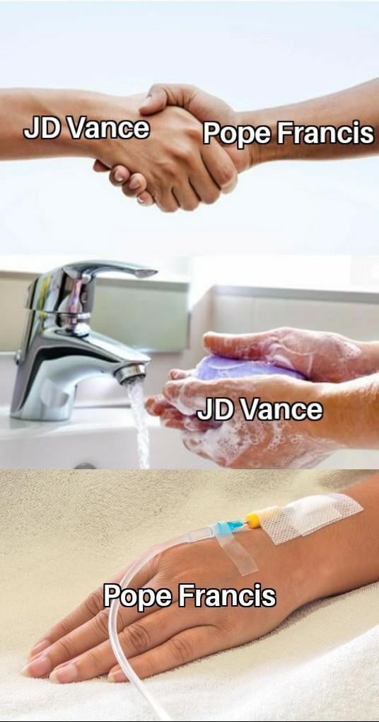 JD Vance vs Pope Francis: rematch confirmed - meme