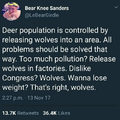 We need some wolves....