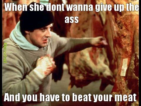 Beat my meat - meme