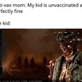 unvaxxed kids will start the zombie apocalypse or die trying