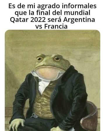 Meme de la final del mundial qatar 2022