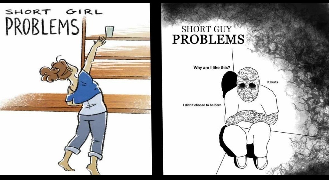 Short guy problems are massacre - meme