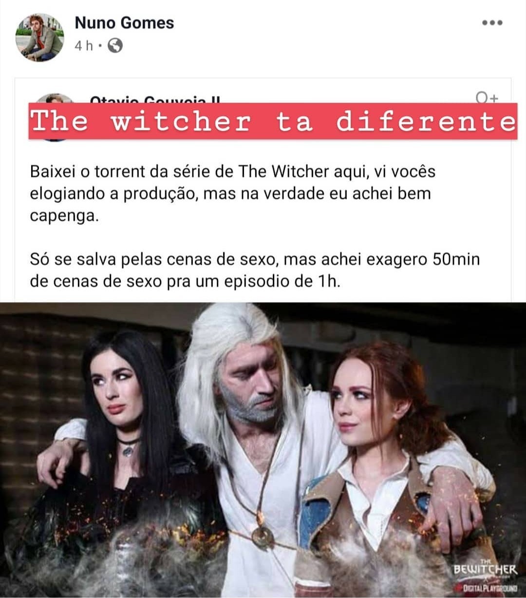 The Witcher 4 (em breve nos cinemas) - meme