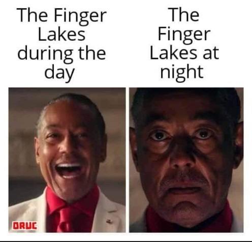 Them finger lakes - meme