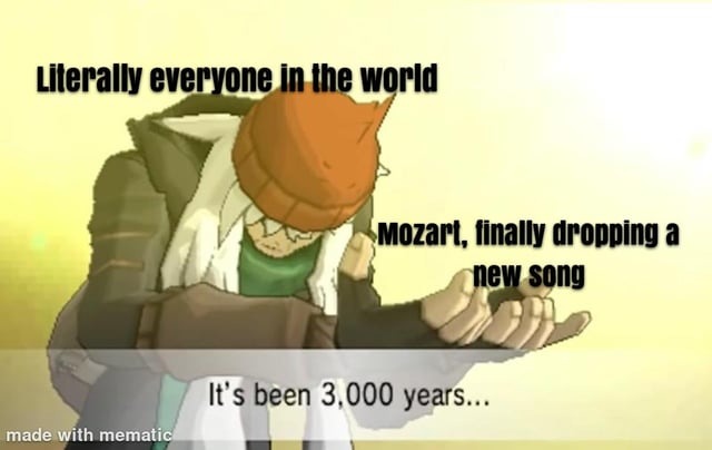 Mozart new song meme