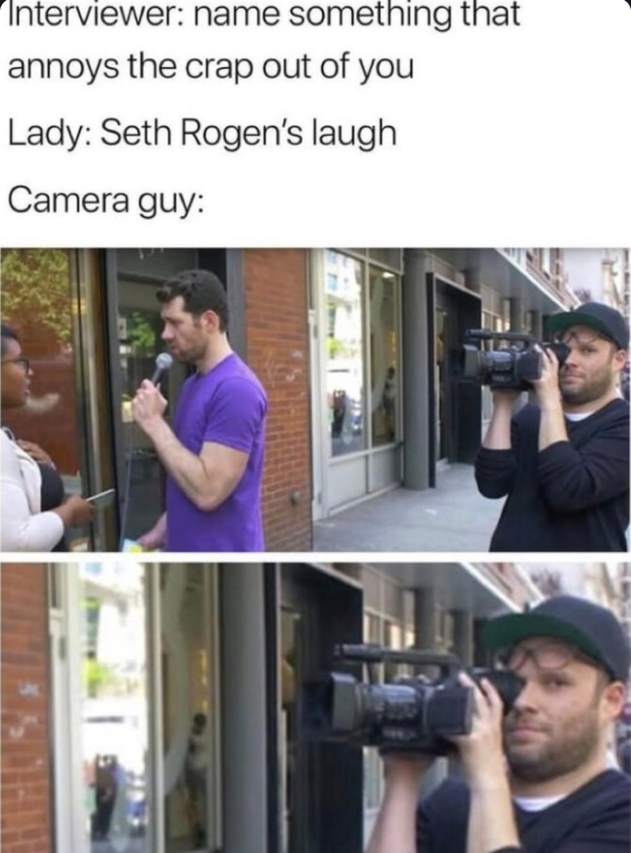Seth Rogen’s laugh just summoned a new enemy - meme